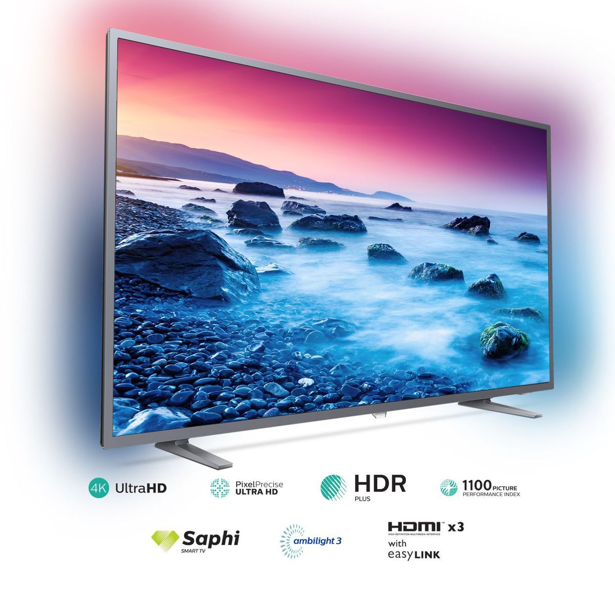 PHILIPS - Televisor 65" AMBILIGHT 4K Ultra HD Smart TV 65PUD6703
