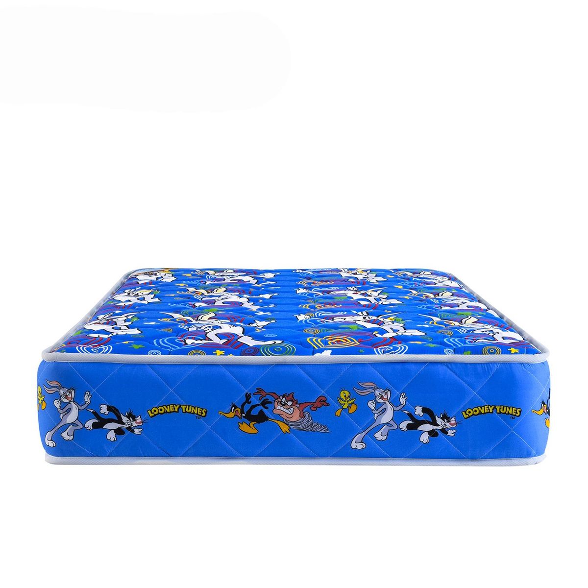 FORLI - Forli Colchón Looney Tunes Azul 1.5 Plz + 1 Almohada + Protector