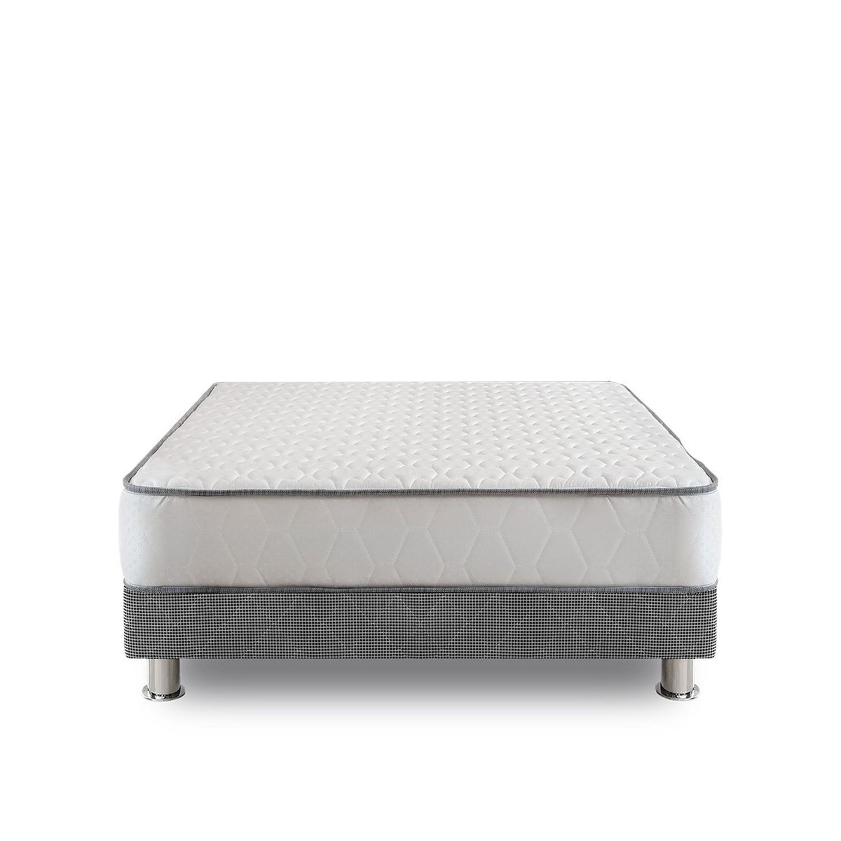 FORLI - Cama Box Tarima Elegant 2 Plz + 2 Almohadas + Protector