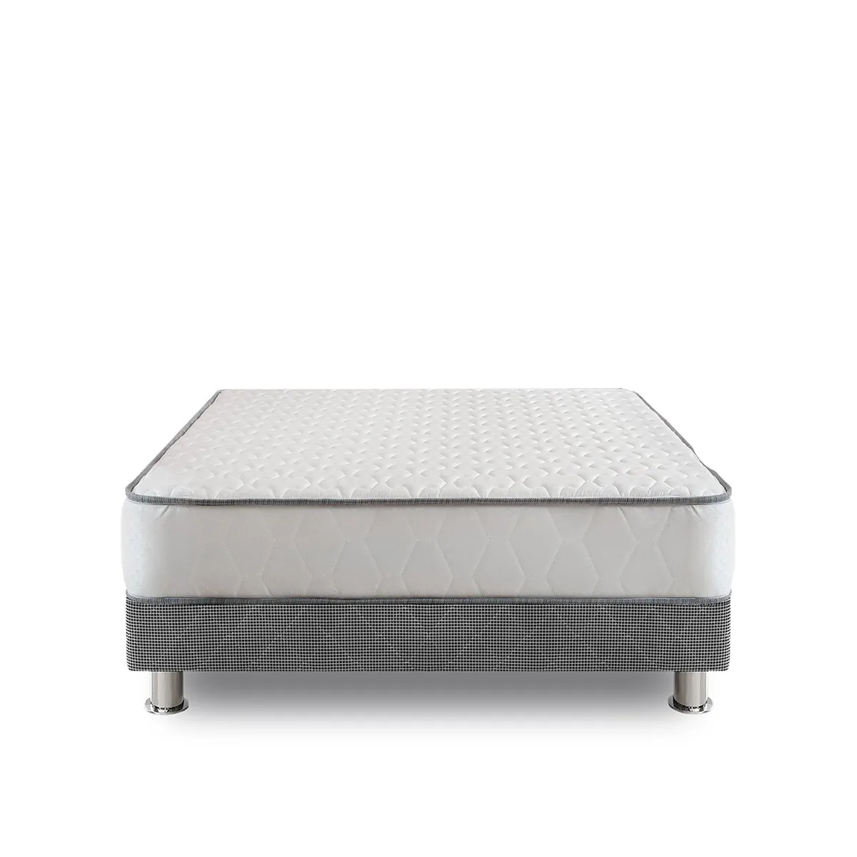 FORLI - Cama Box Tarima Elegant 2 Plz + 2 Almohadas + Protector