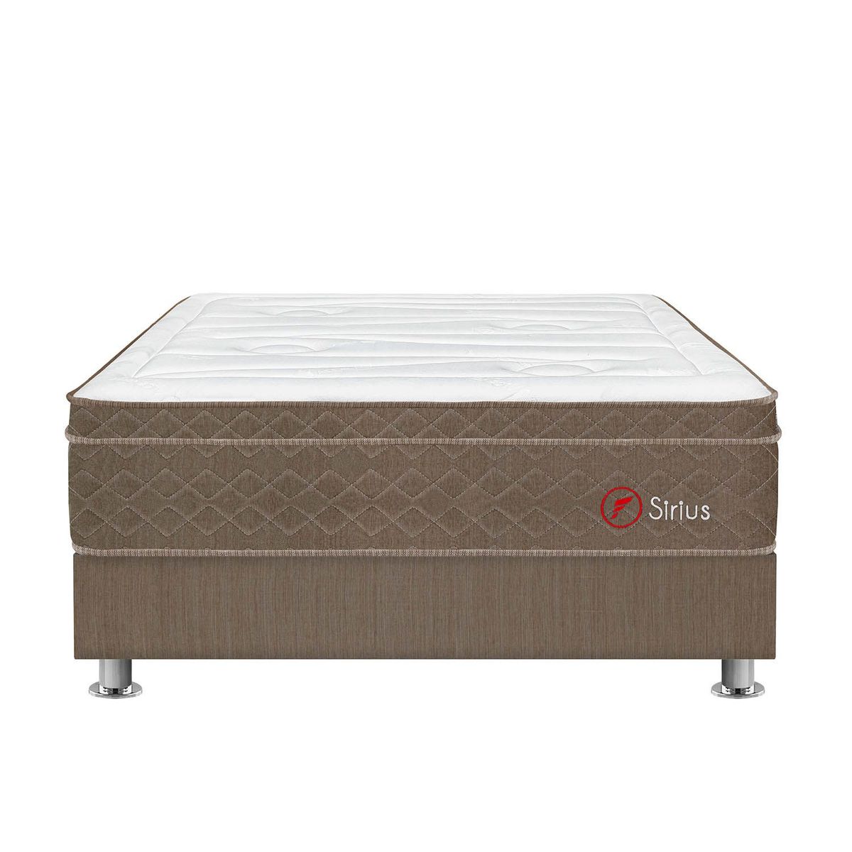 FORLI - Cama Box Tarima Sirius 2 Plz + 2 Almohadas Viscoelásticas + Protector