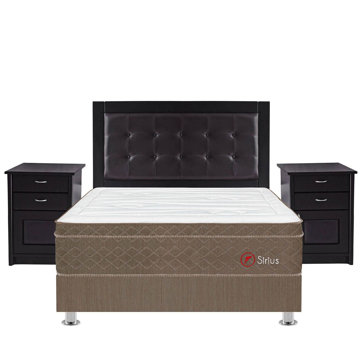 FORLI - Dormitorio Sirius Gatteo 2 Plz + 2 Almohadas Viscoelásticas + Protector