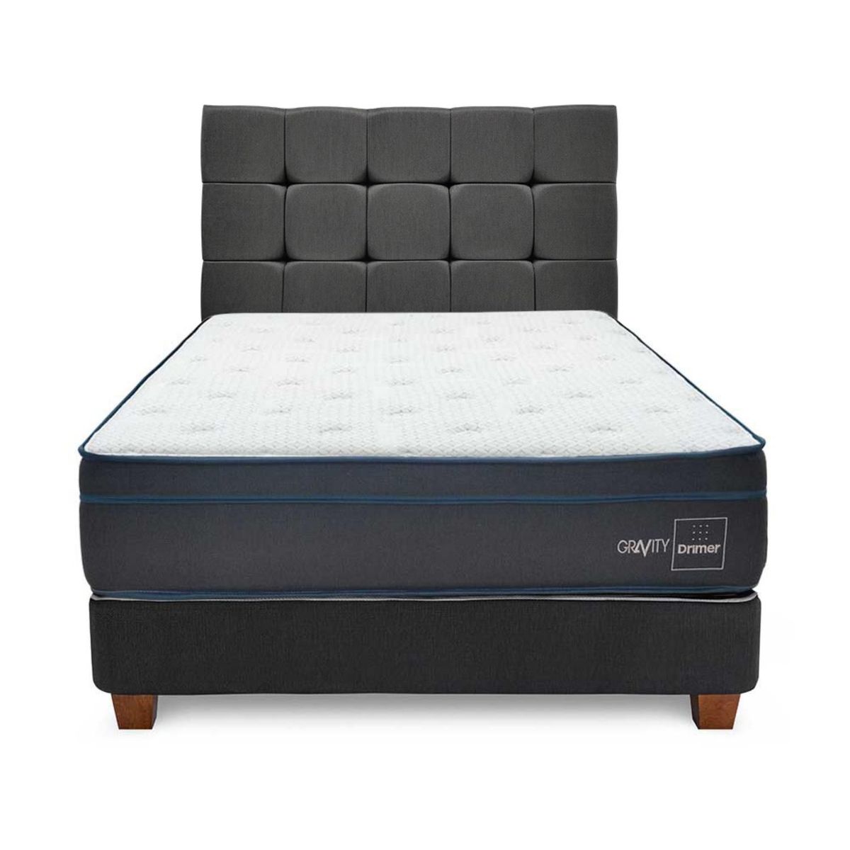 DRIMER - Dormitorio Gravity Queen + 2 Almohadas