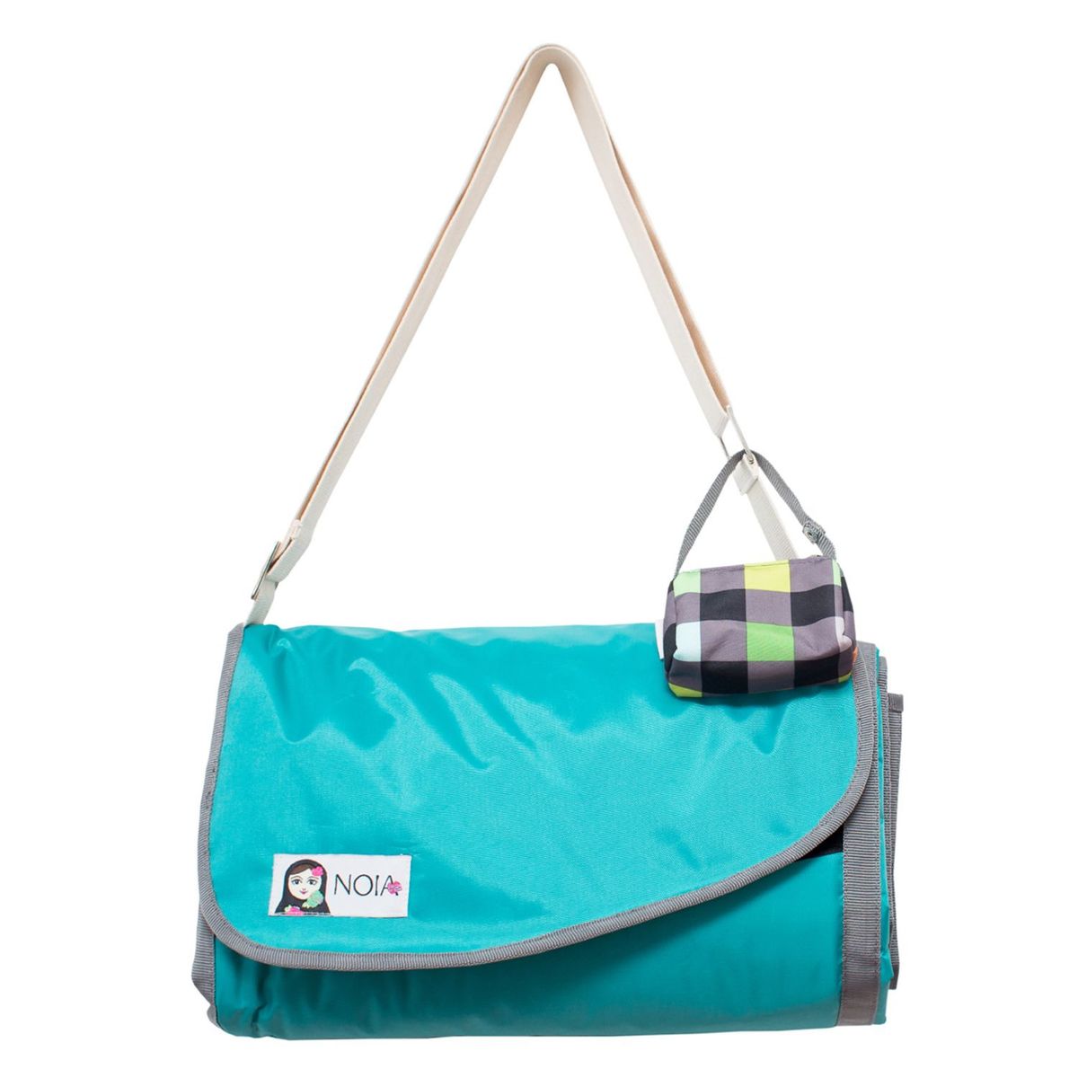 GENERICO - Manta Impermeable Noia Mat Cuadrados Con Porta Chupón