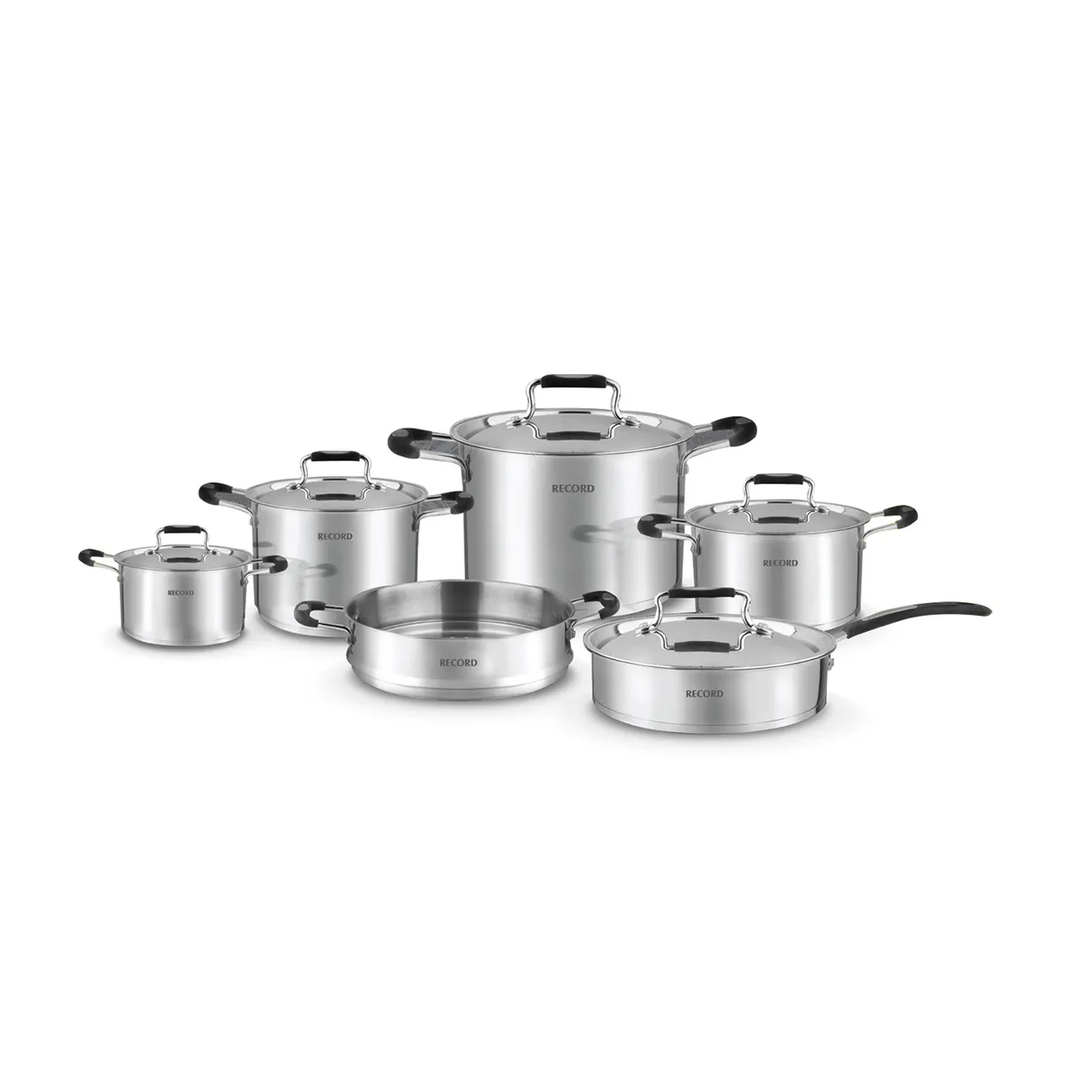 RECORD - Juego de Ollas 11 Piezas Acero Inoxidable Dalia