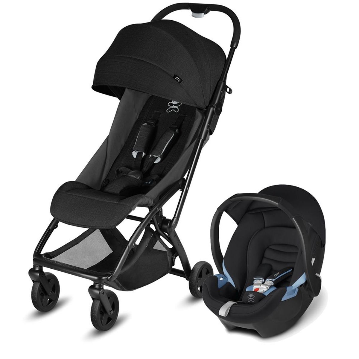 CYBEX - Coche Bebe Plegable Compacto con Portabebe Cybex ETU PLUS