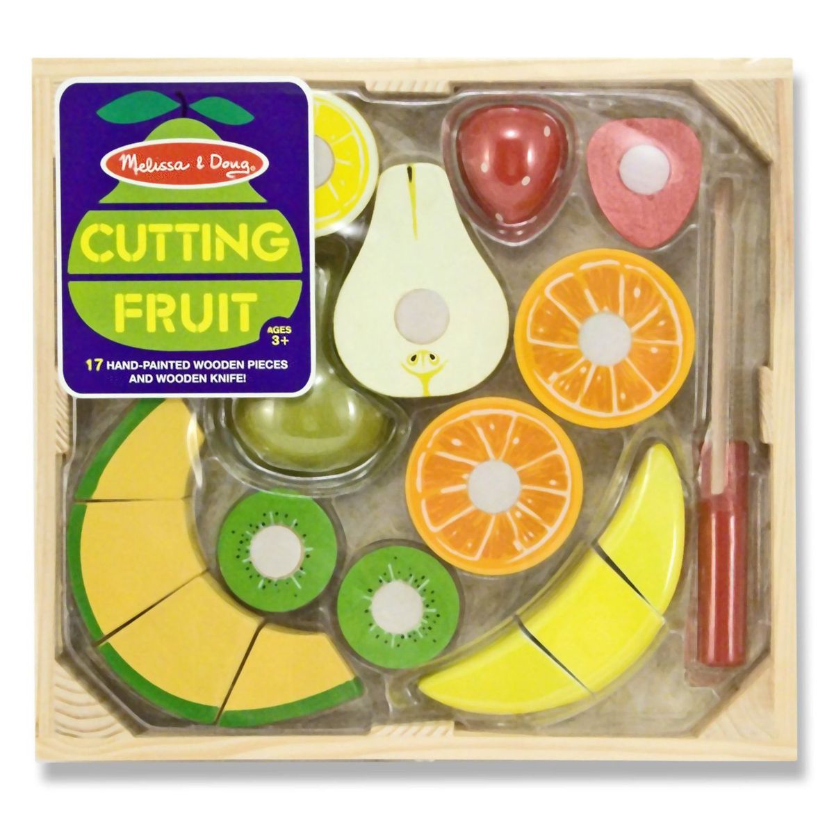 MELISSA & DOUG - Set Frutas Para Cortar Madera