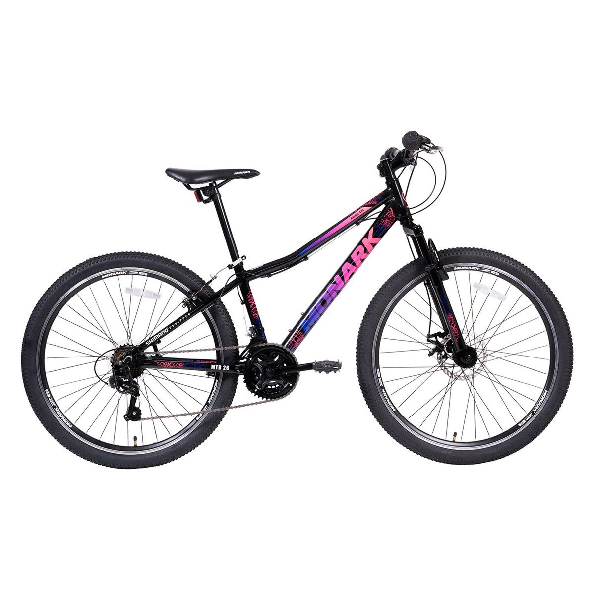 MONARK - Bicicleta Mirage Advanced Aro 26" Negro Morado