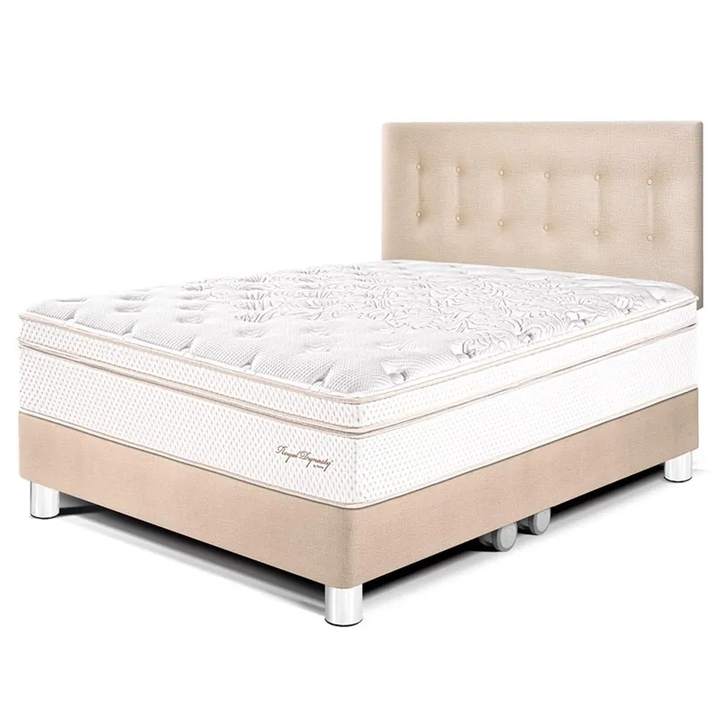 PARAISO - Dormitorio Royal Dynasty Queen + 2 Almohadas Viscoelásticas + Protector