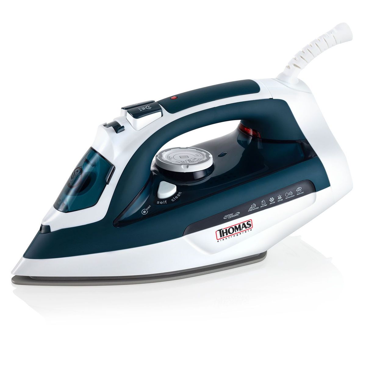 THOMAS - Plancha Thomas con Vapor Antiadherente 2200W TH-7355