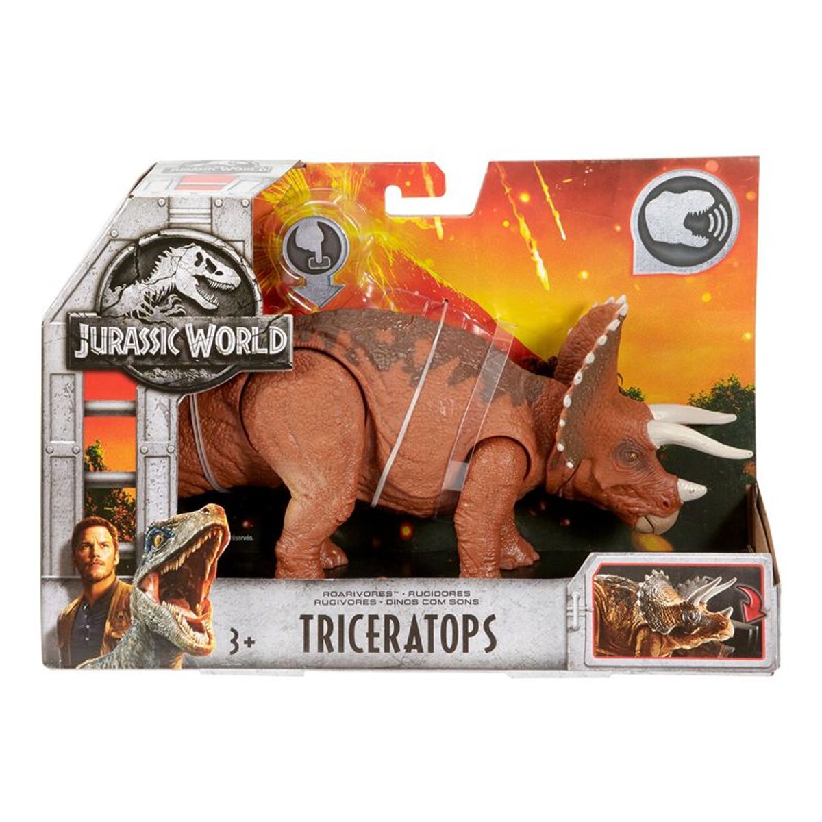 JURASSIC PARK - Dinosaurio Gruñe y Ataca