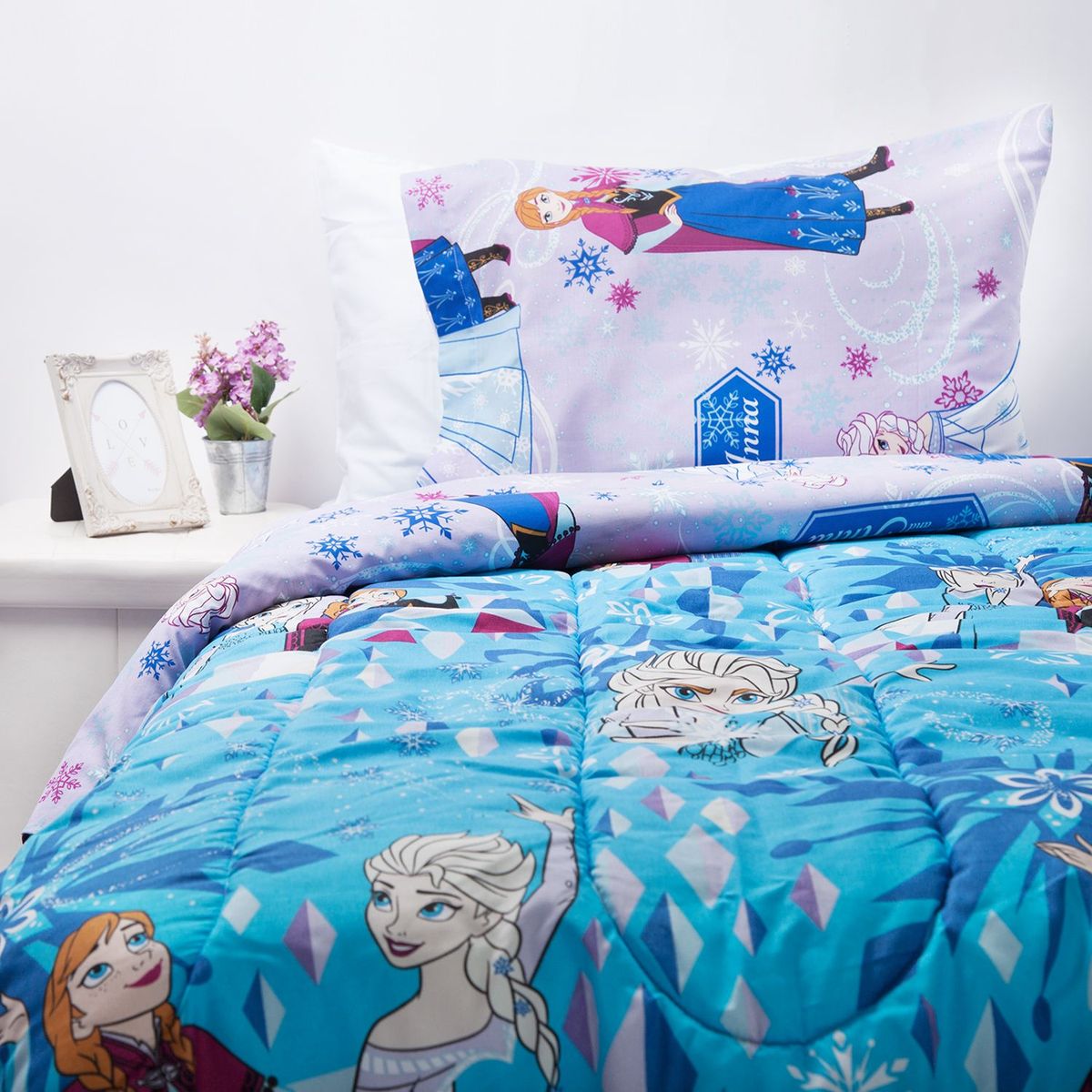 DISNEY - Juego de Cama Frozen Star 1.5 plz