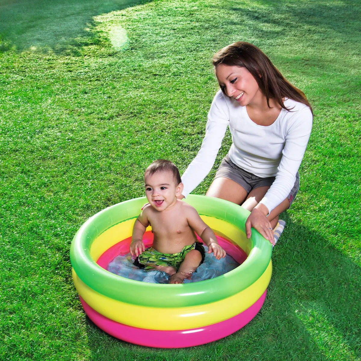 BESTWAY - Piscina 3 Anillos Multicolor