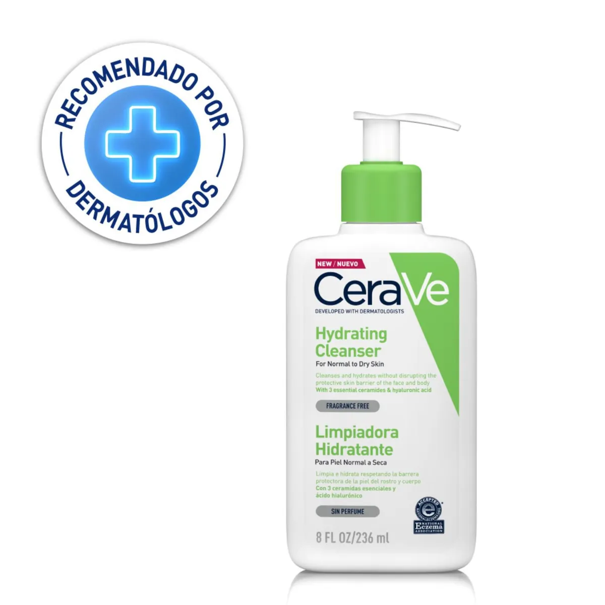 CERAVE - Crema Limpiadora Hidratante Hydrating Cleanser 236ml