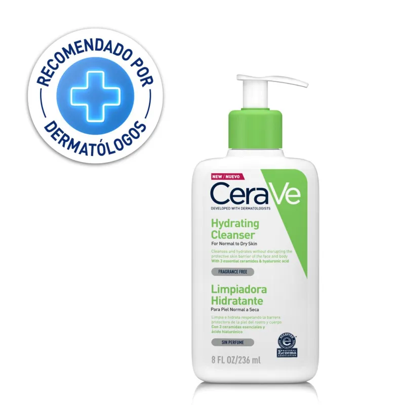 CERAVE - Crema Limpiadora Hidratante Hydrating Cleanser 236ml