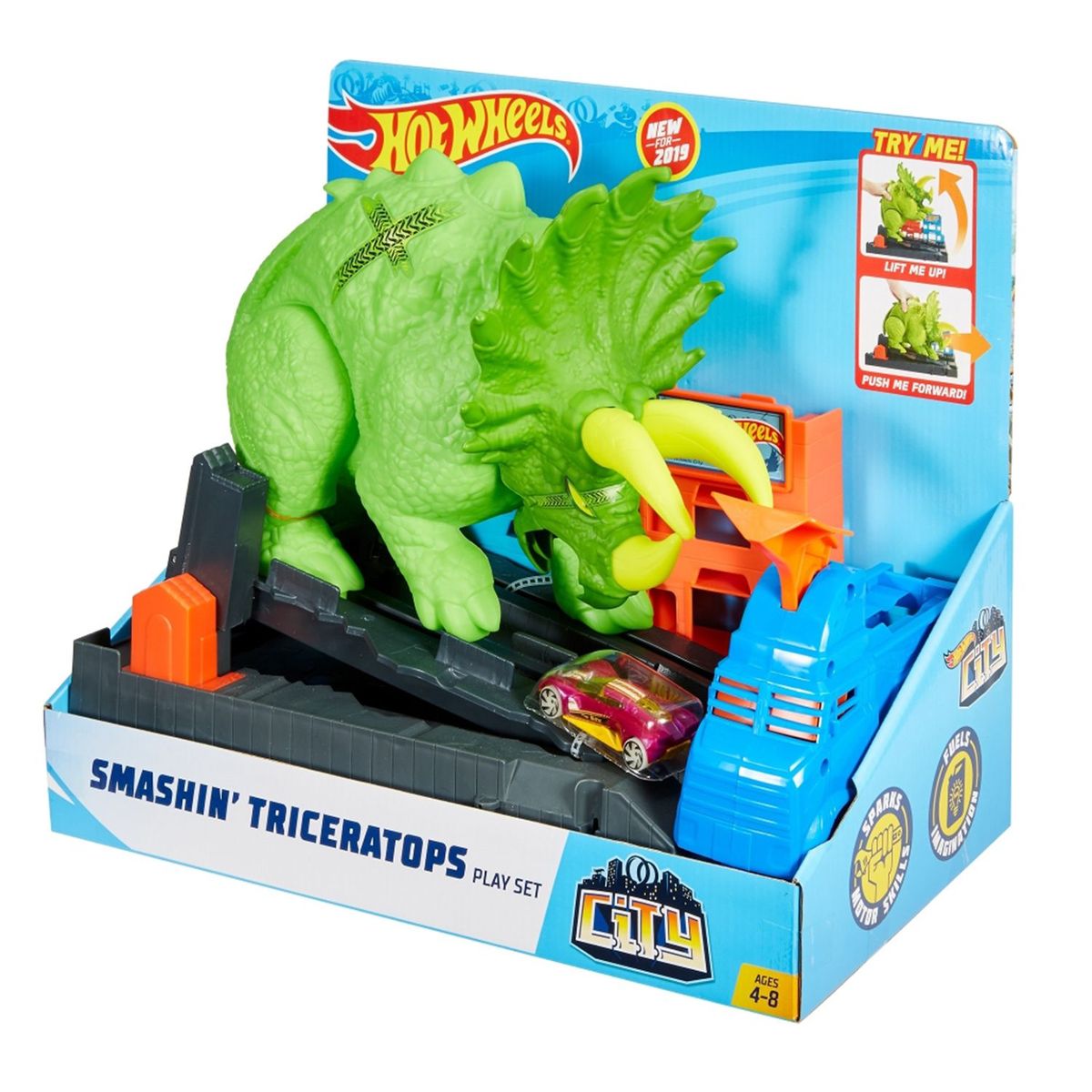 HOT WHEELS - Set de Juegos Hot Wheels Triceratops Destructor