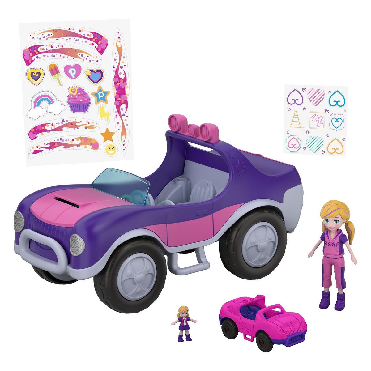 POLLY POCKET - Muñeca Polly Pocket Coche Convertible Secreto