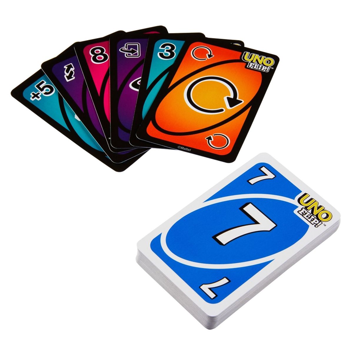 UNO - Juego de Mesa Cartas Uno Flip Mattel Games