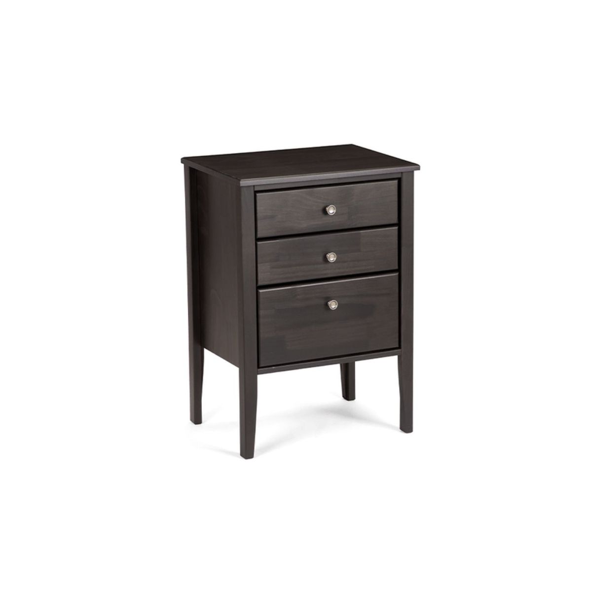 ROSEN - Dormitorio Europeo Driven Issey Grafito Queen + 2 Veladores + 2 Almohadas Memory Max