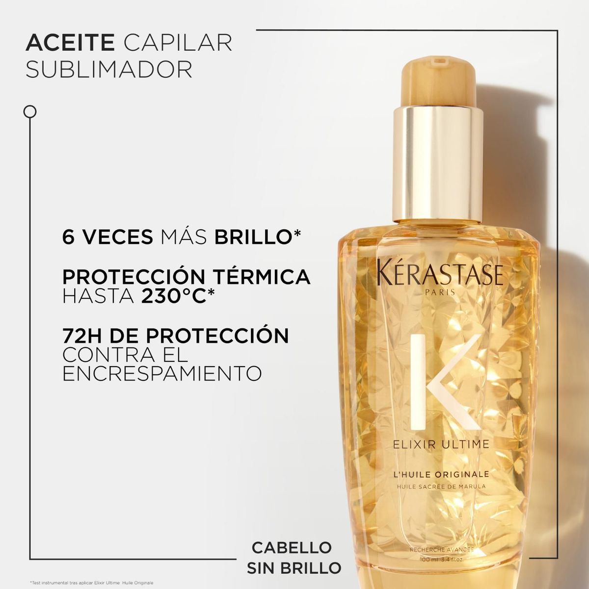 KERASTASE - Aceite Kérastase Elixir Ultime L'Huile Original aporta brillo 100ml 