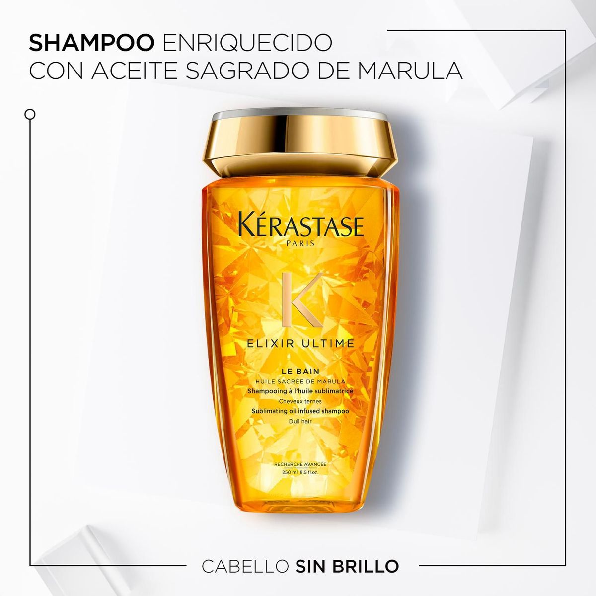 KERASTASE - Shampoo Kérastase Elixir Ultime aporta brillo a cabello opaco 250ml