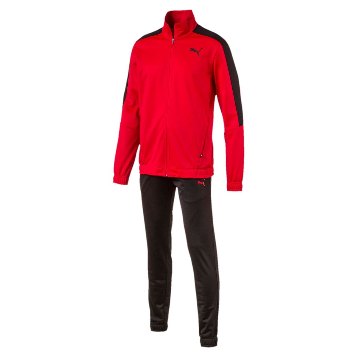 PUMA - Buzo Classic Negro y Rojo 