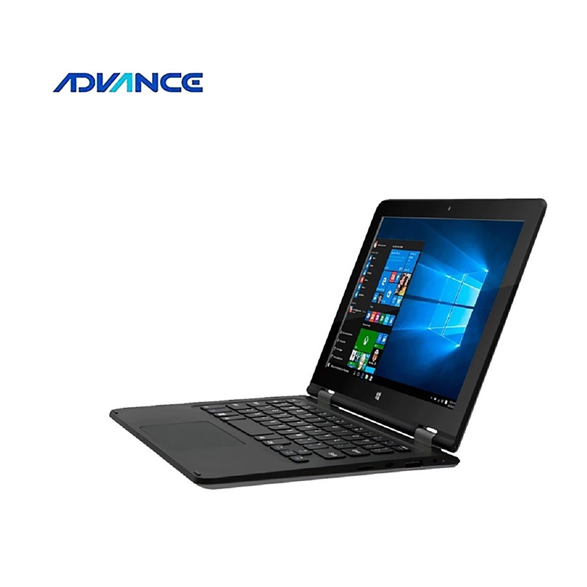 ADVANCE - Laptop 2 en 1 Advance Desmontable 10.1" HD Intel Atom 2GB 32GB Win10 Negro