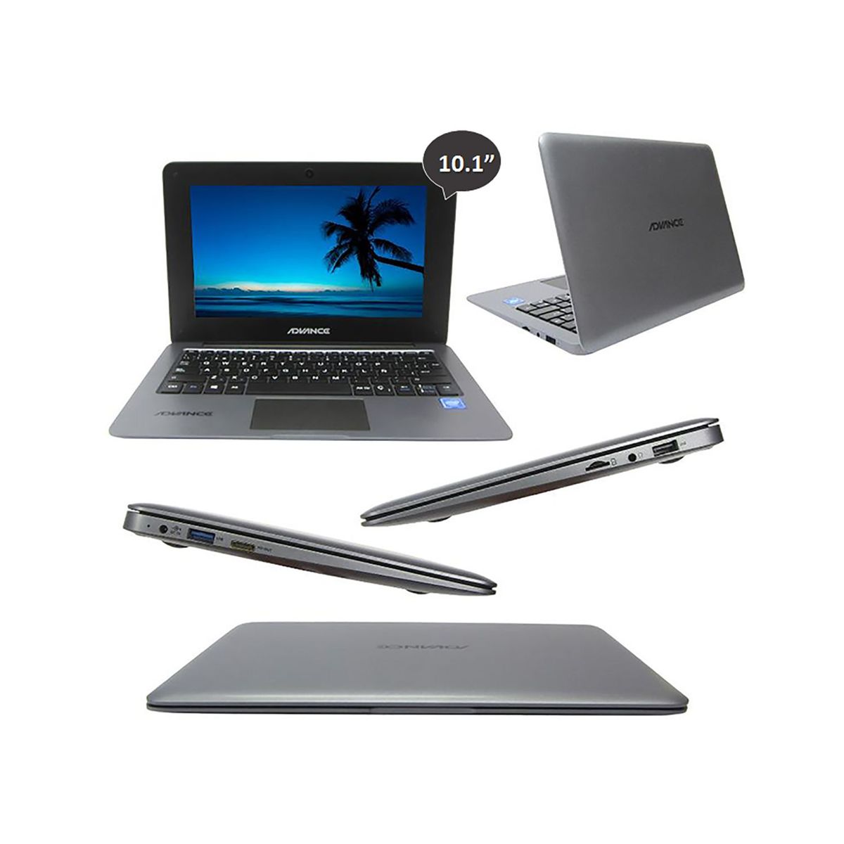 ADVANCE - Laptop Advance 10.1" HD Intel Atom 2GB 32GB Win10 Silver