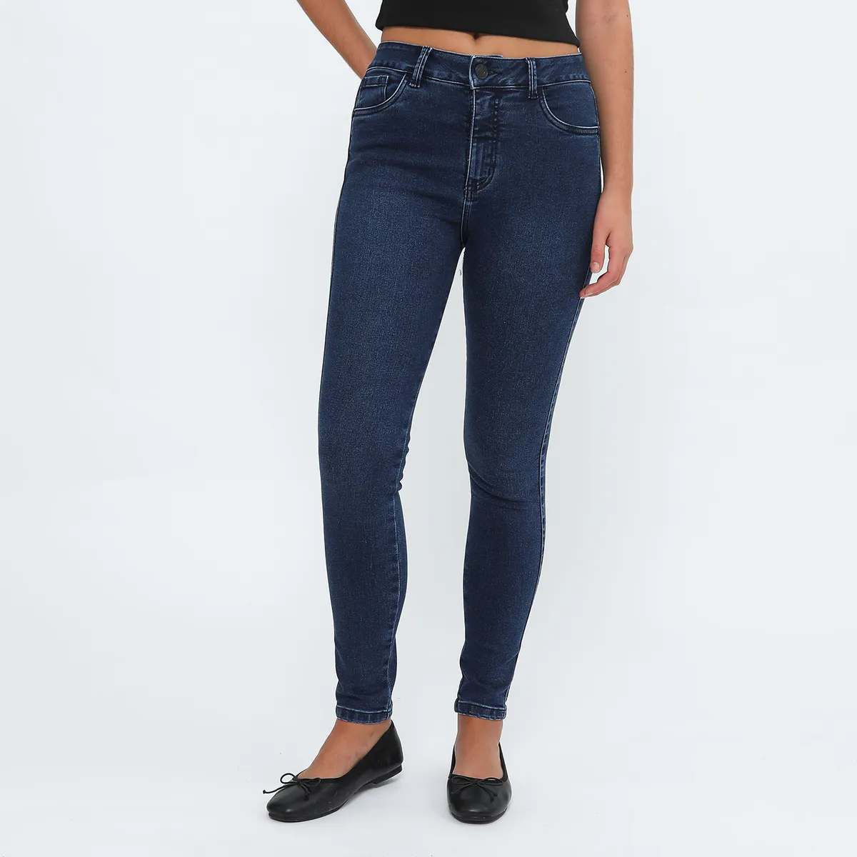 DENIMLAB - Jean Skinny Tiro Alto Mujer Denimlab