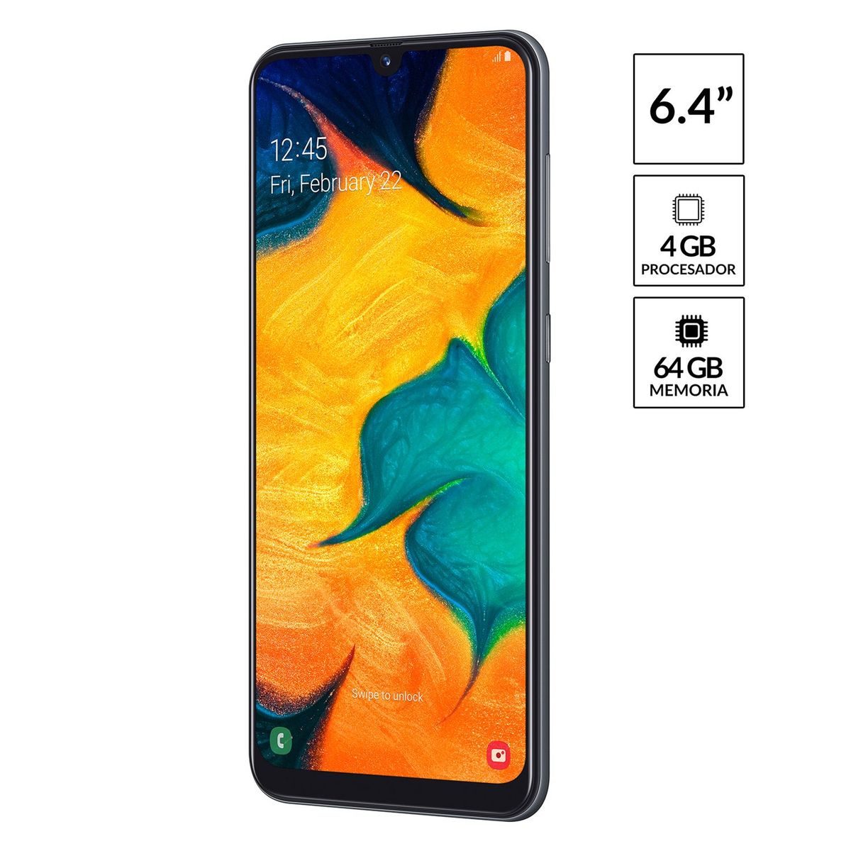 SAMSUNG - Galaxy A30 Negro