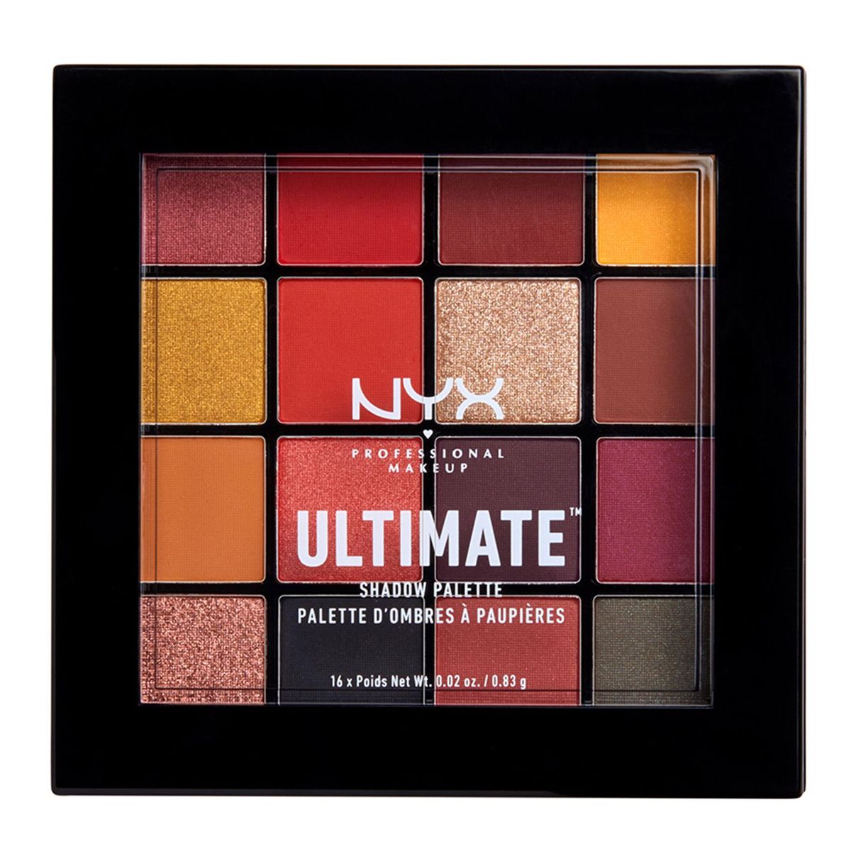 NYX PROFESSIONAL MAKEUP - Paleta de Sombras Ultimate Multi Finish 
