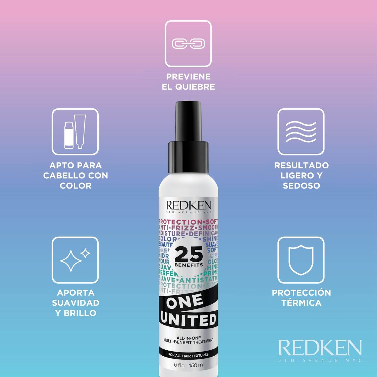 REDKEN - Spray Multi-Beneficios One United 150 ml Redken