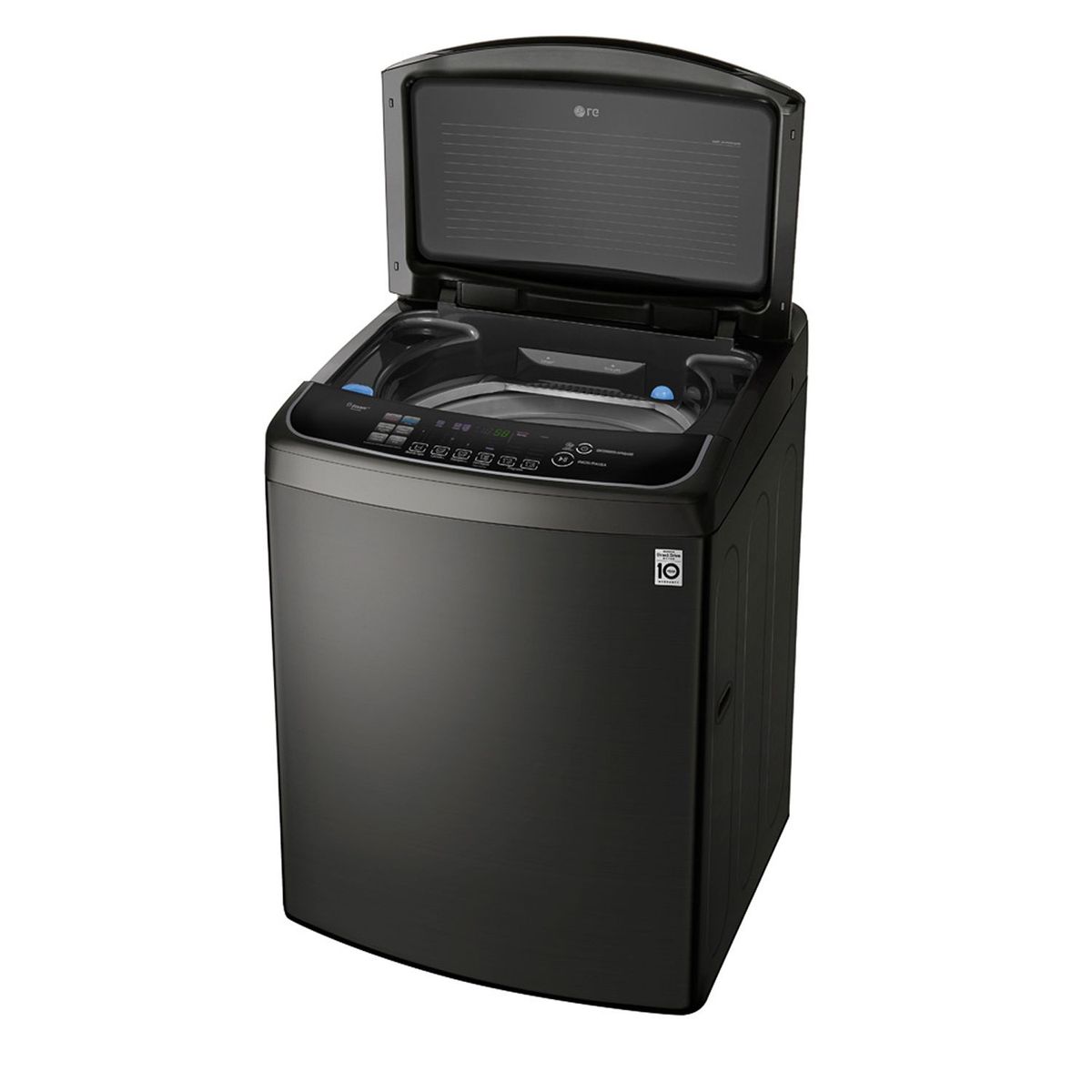 LG - Lavadora  22 Kg LG Carga Superior TurboWash 3D con Steam Lavado a Vapor WT22BSS6H Negro Acero
