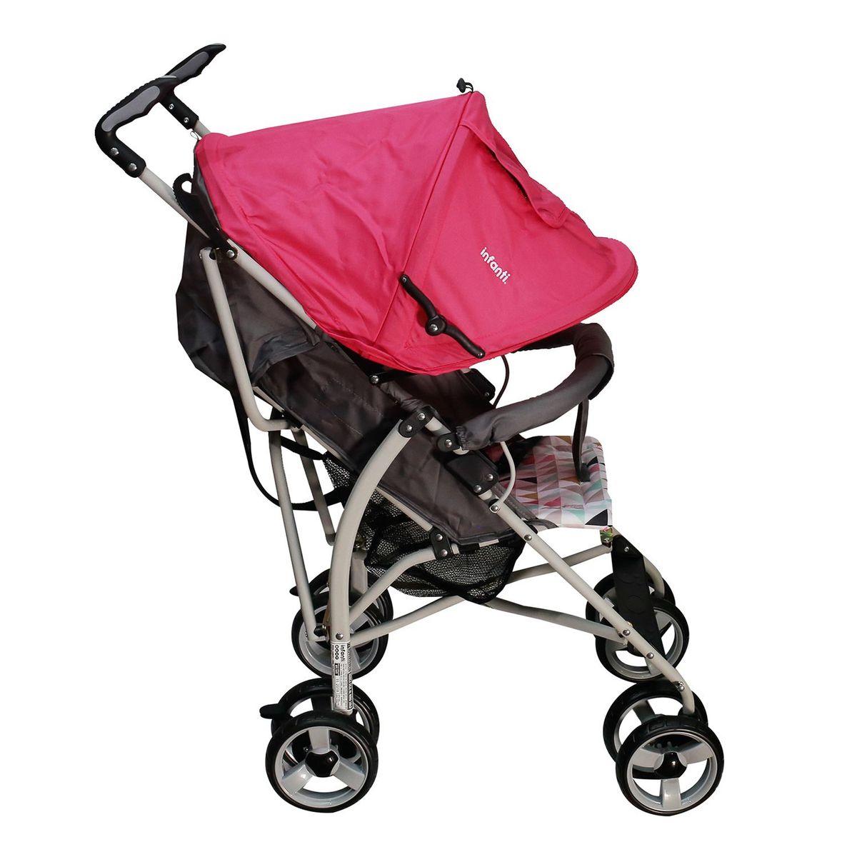 INFANTI - Coche Bastón H108 Spin Triang Rosado 