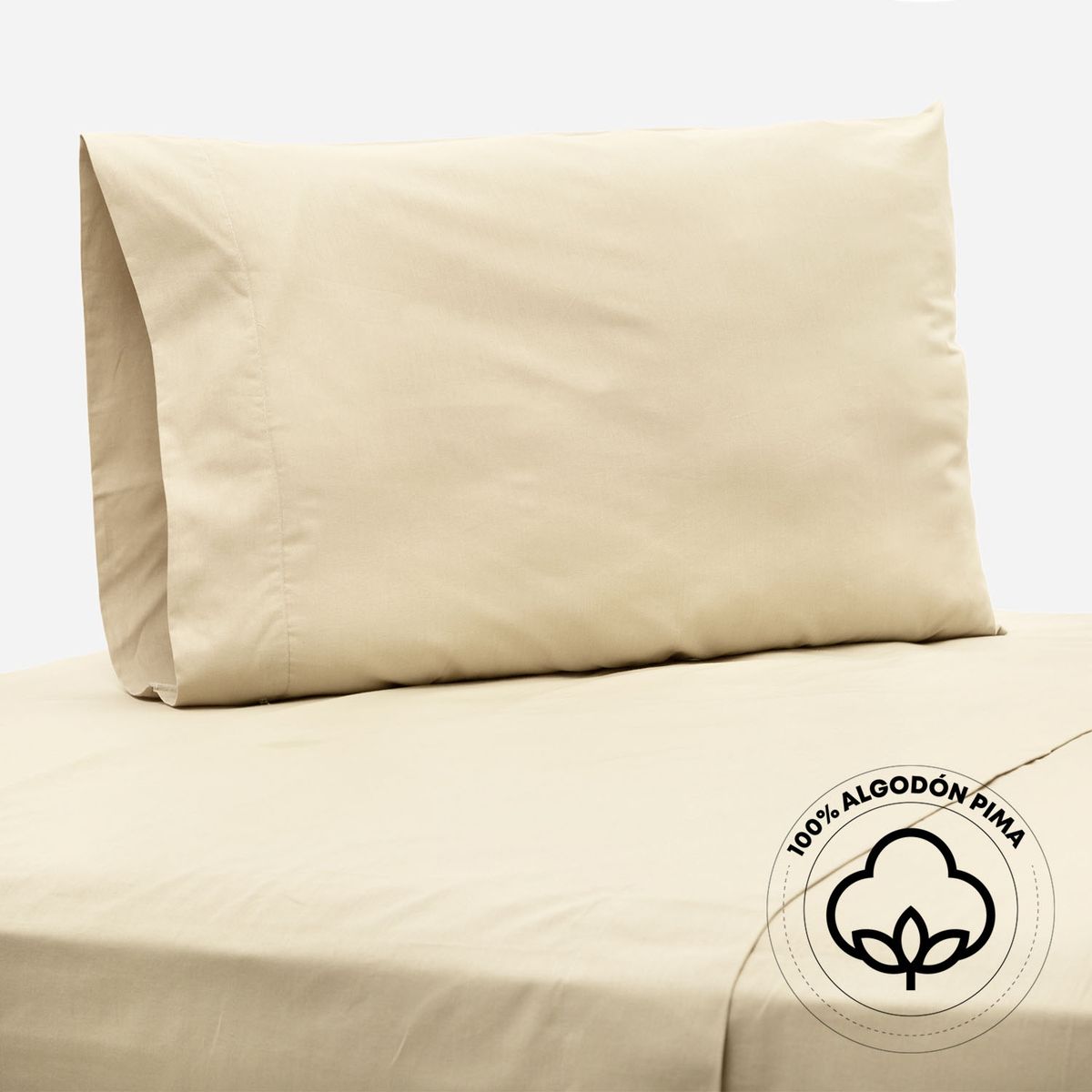 PERU PIMA - Juego de Sábanas Lisas 100% Algodón 144 Hilos