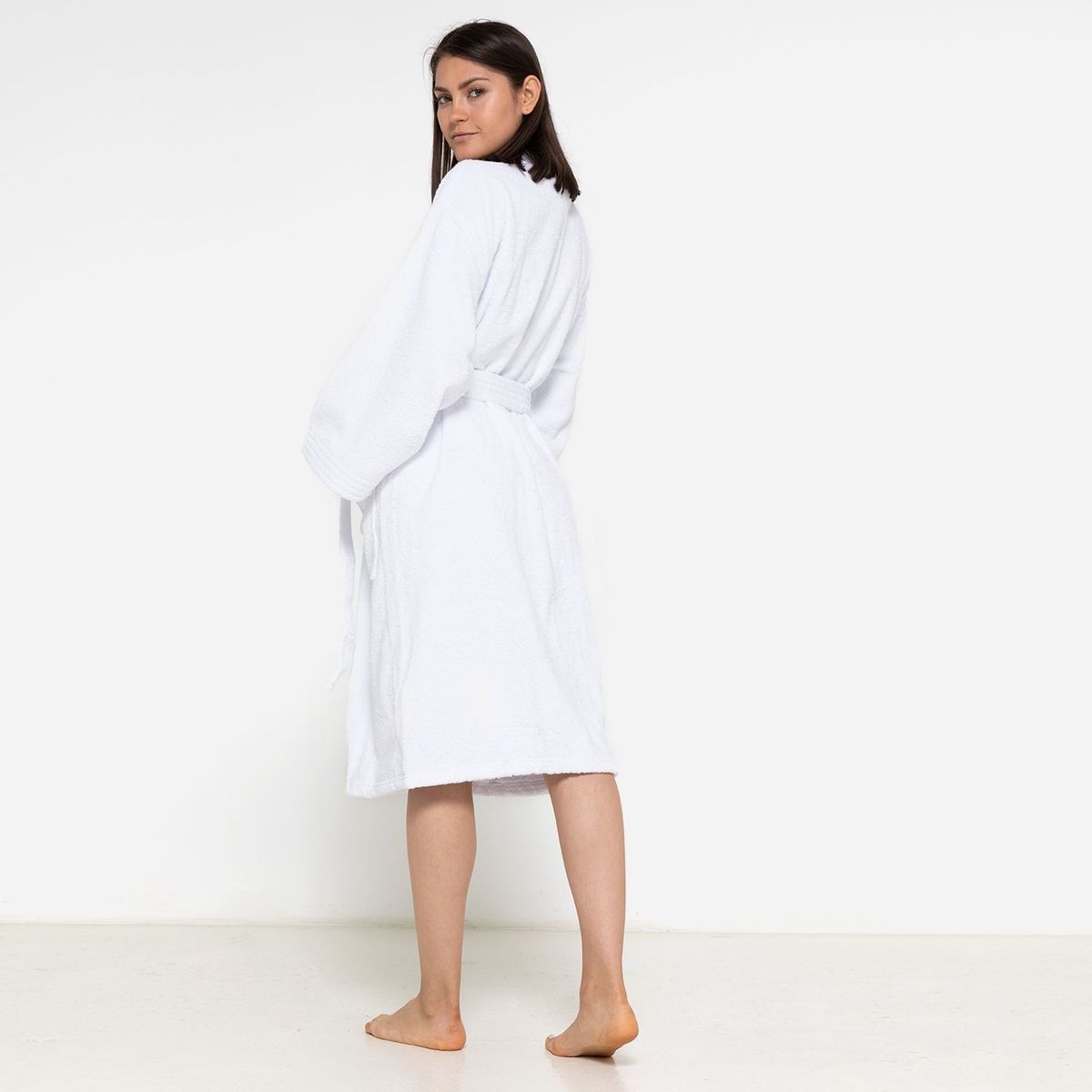 PERU PIMA - Bata de Baño Mujer 100% Algodón Rizo Simple 600 gr.