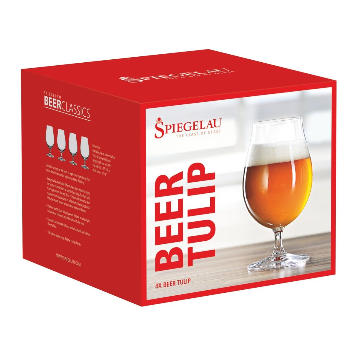 SPIEGELAU - Set x4 Vasos de Cristal Tulip