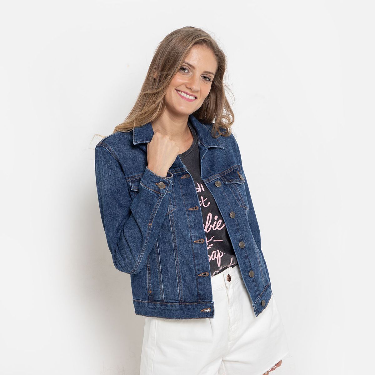 BASEMENT - Casaca Jean Mujer Basement