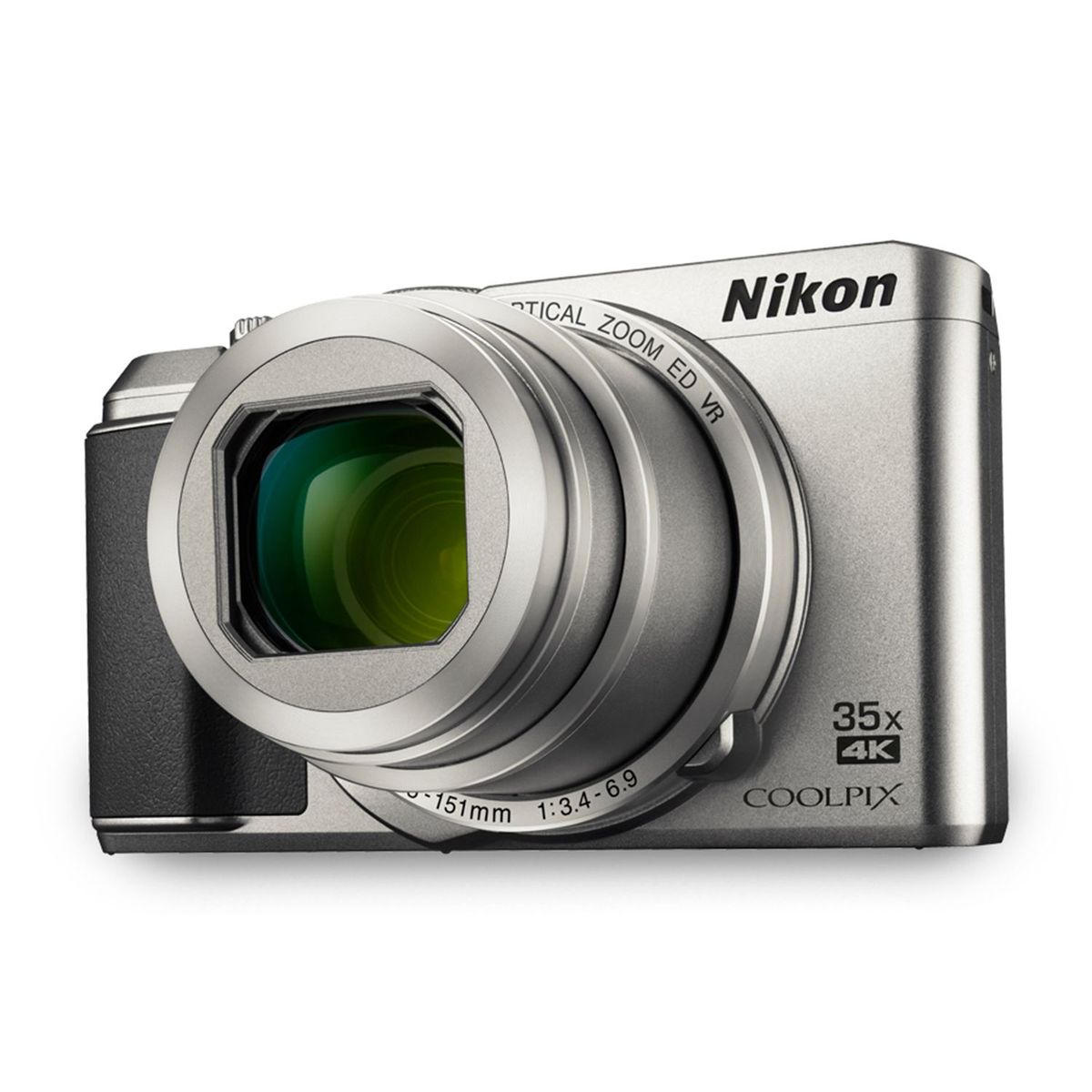 NIKON - Cámara Long Zoom Coolpix A900 35x, 4K UHD, WiFi Plata