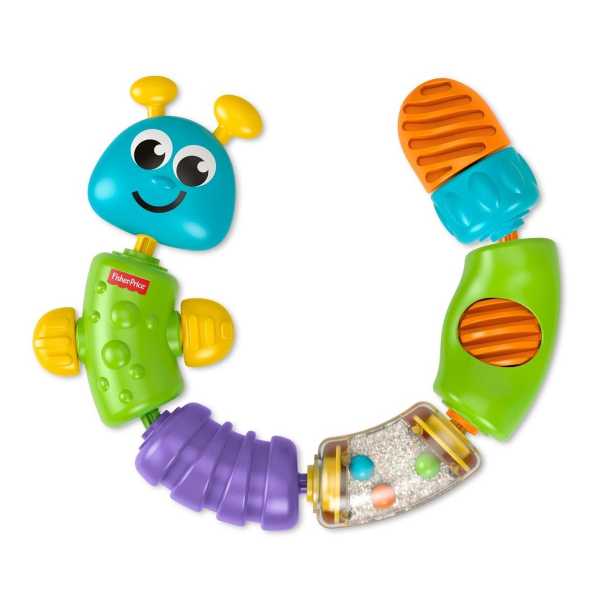FISHER PRICE - Juguete de Bebé Brilliant Basics Oruga Cadena de Colores