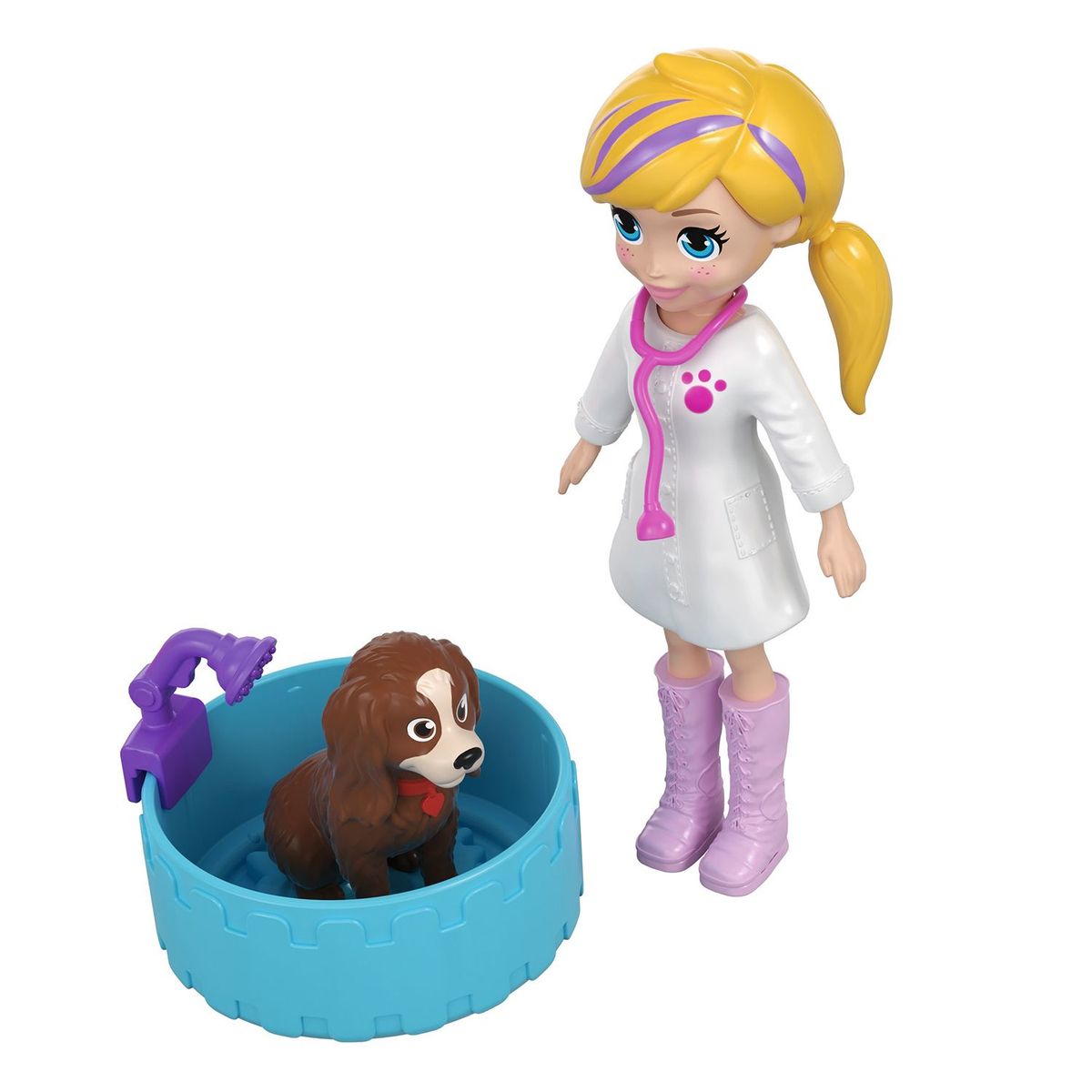 POLLY POCKET - Muñeca Polly Pocket Hospital Móvil De Animalitos
