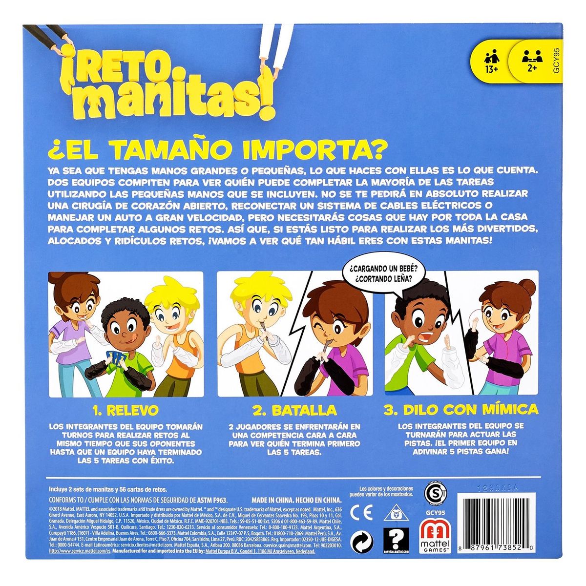 MATTEL GAMES - Juego de Mesa Mattel Games Reto Manitas
