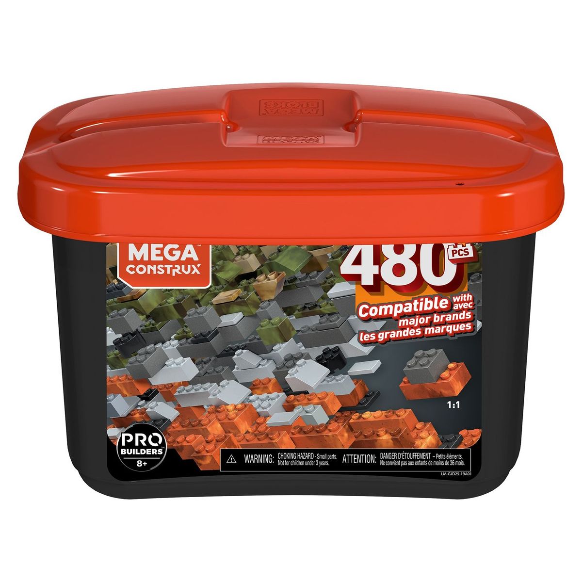 MEGA BLOKS - Mega Caja De Construcción 480 Pzas