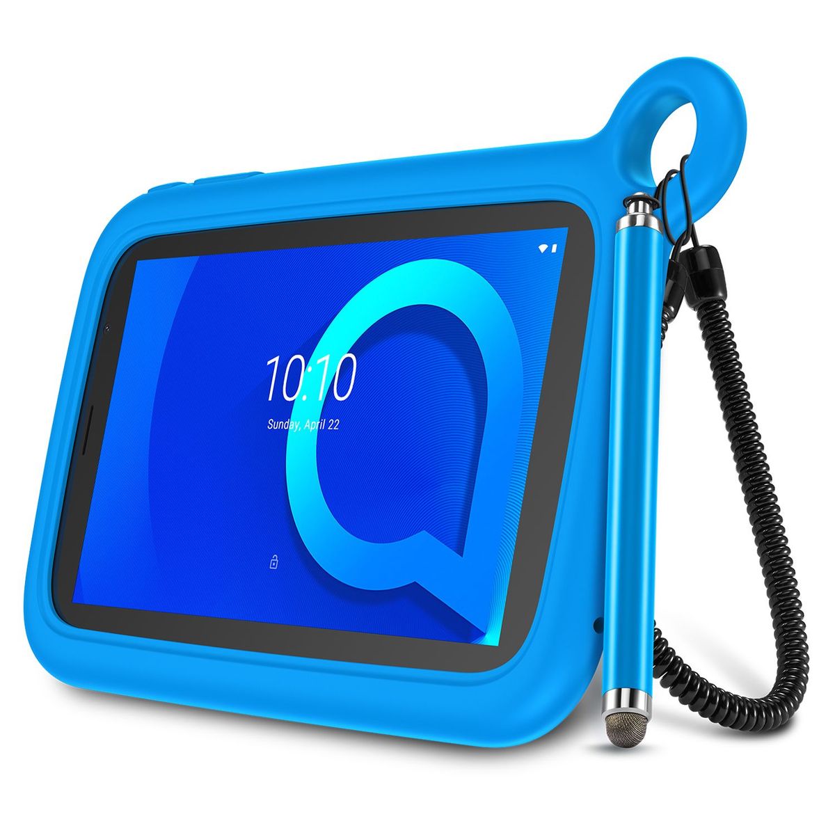 ALCATEL - Tablet 8067 7" KIDS + Bumper Case Blue/Orange + PEN