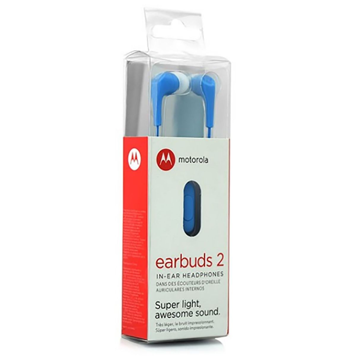 MOTOROLA - Audífonos Earbuds 2 C/Micro Azul Motorola