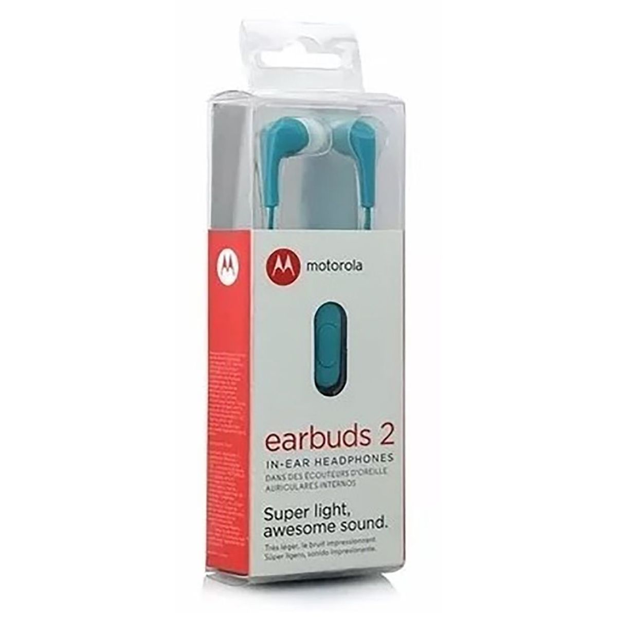 MOTOROLA - Audífonos Earbuds 2 C/Micro Turquesa Motorola