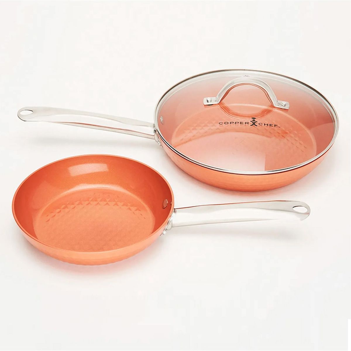 QUALITY PRODUCTS - Copper Chef - Set de Sartenes antiadherentes con Cerami-Tech 