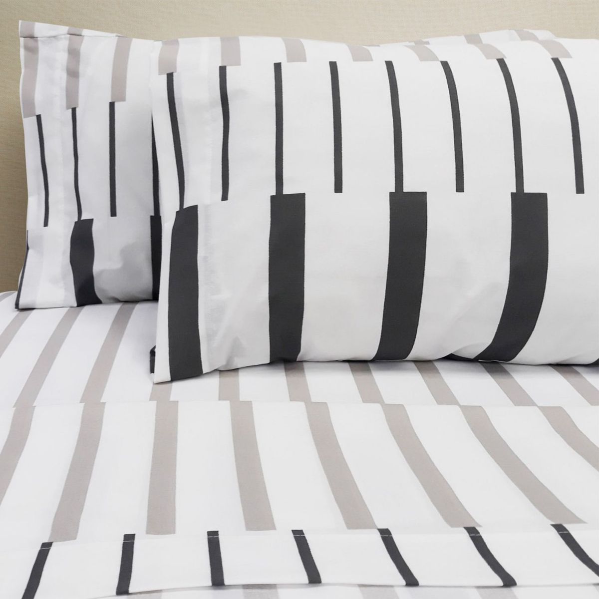 FREEHOME - Juego de Sábanas Jocker Negro 150 Hilos