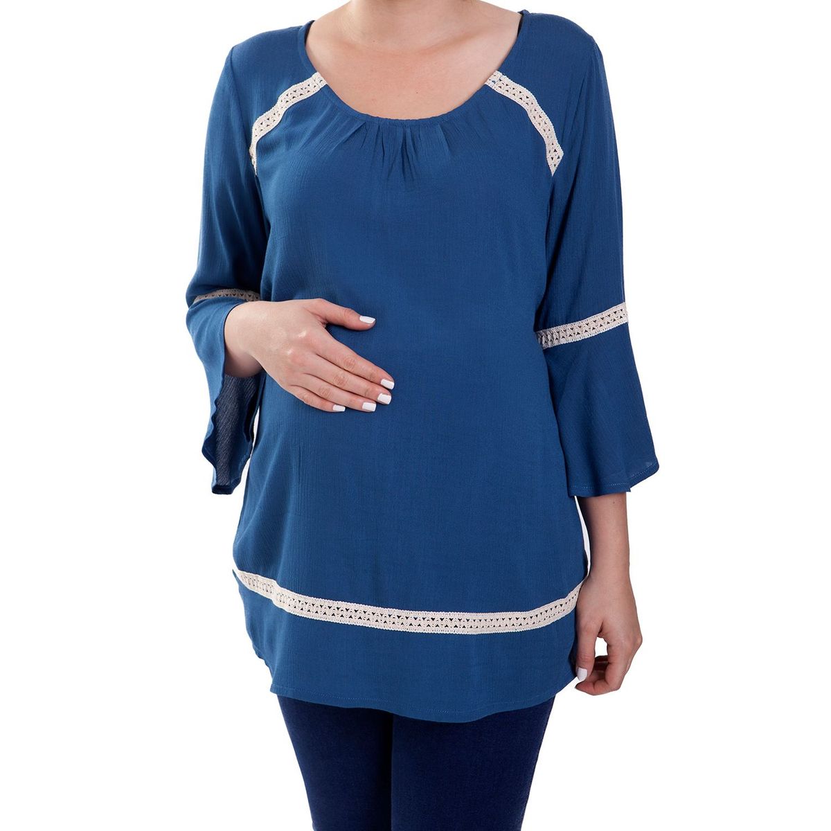 VALESKA - Blusa Maternal Manga Larga