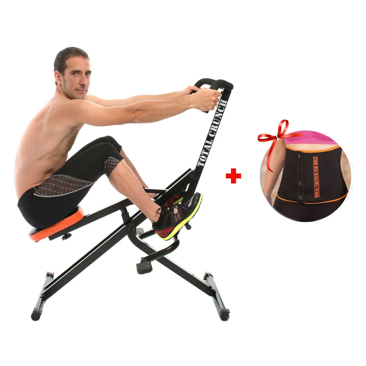 QUALITY PRODUCTS - Máquina De Ejercicios Total Crunch + Fir Belt